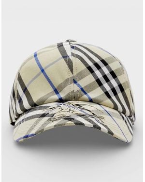 Burberry Check Baseball Cap - Grey