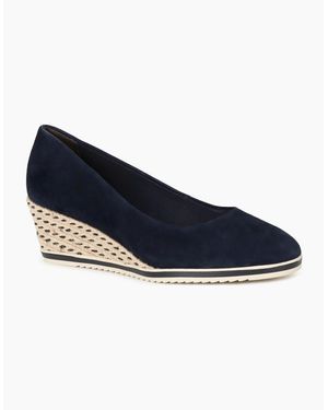 Tamaris Peony Wedge Espadrilles - Blue