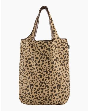 Regatta Abstract Leopard Print Packaway Tote Bag - Natural