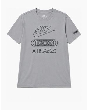 Nike Air Max Nike Air Max Tonal Sports Casual T Shirt - Grey
