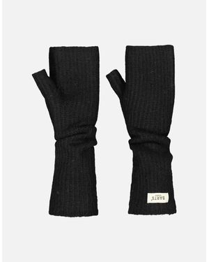 Barts Darty Knitted Fingerless Handwarmer Gloves - Black