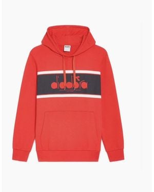Diadora Logo Fer. Italy Hoodie - Red