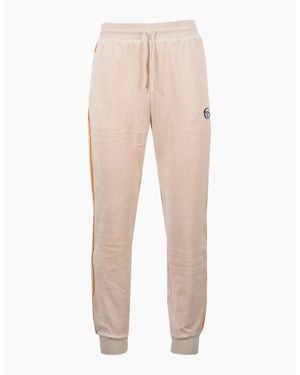 Sergio Tacchini Tasso Velour Track Pant Sandshell/ Pepper - Natural