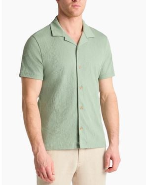 Remus Uomo Cuban Collar Shirt Iceberg - Green