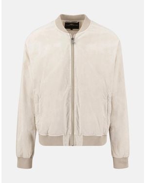 Fynch-Hatton Garment Dyed Cotton Jacket Cement - Natural