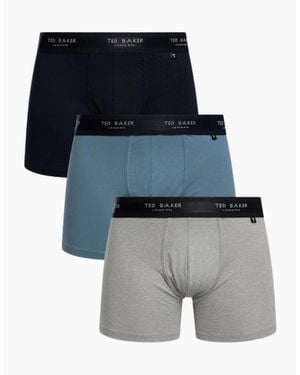 Ted Baker 3-Pack Coloured Boxer Briefs - Grey