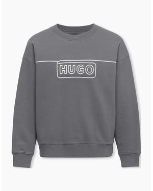 BOSS Nalves Crew Jumper - Grey
