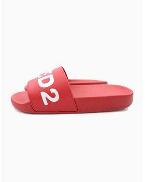 DSquared² Logo Sliders - Red