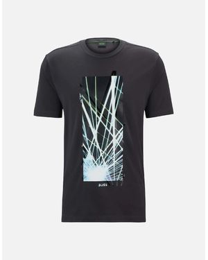 BOSS Seasonal Artwork T-Shirt - Black