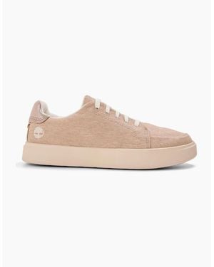 Timberland Emerson Street Canvas Low Top Trainers - Natural