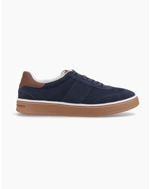 Hush Puppies Carlos Suede Trainer Casual Trainers - Blue