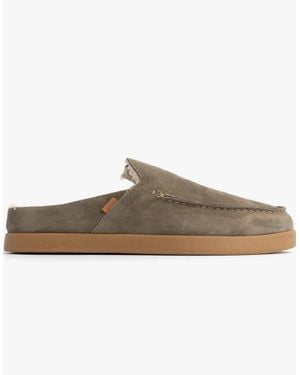 TOMS Alonso Mule Faux Shearling Lined Slippers - Brown