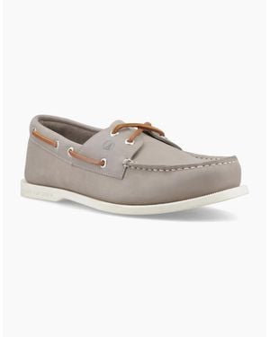 Sperry Top-Sider Tacoma 2 Eye Boat Shoes - Grey