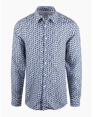 Paul Smith Ls Reg Fit Shirt - Blue