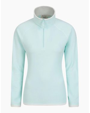Mountain Warehouse Ladies Montana Half Zip Fleece Top - Blue