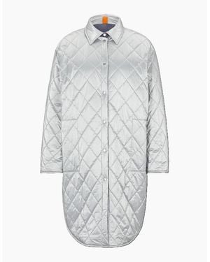 BOSS Regular Fit Curved Hem Shirt Jacket - Grey
