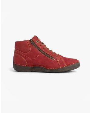Josef Seibel Fergey 67 Size Zip Boots - Red