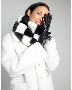 Nooki Design Elvis Star Embroidered Leather Glove - White