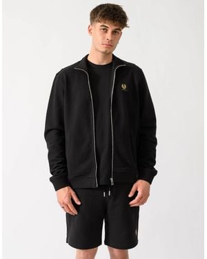 Belstaff Logo Full Zip Sweatshirt - Black