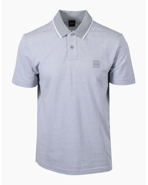 BOSS Boss Passerford Polo Shirt Open - Blue