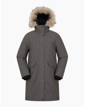 Mountain Warehouse Ladies Marlow Extreme Down Waterproof Parka - Grey