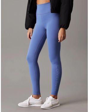 Calvin Klein Legging Full Ladies Full Length Leggings Glacier - Blue