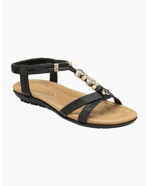 Lotus Daria Sandals - Black