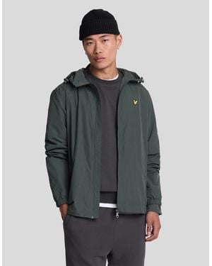 Lyle & Scott Water Resistant Hooded Jacket - Grey