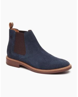 Base London London Sussex Chelsea Boot Leather Boots - Blue