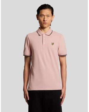 Lyle & Scott Tipped Polo Shirt - Natural