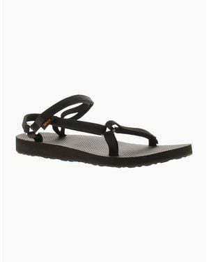 Teva Strappy Sandals Original Universal Slim Touch Fastening Uk Siz - Black