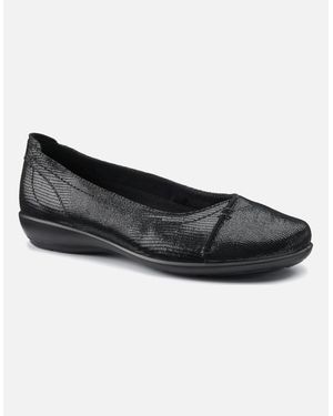 Hotter Robyn Ii Wide Fit Court Shoes - Black