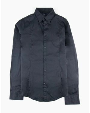 Armani Jeans Fitted/S Shirt - Blue