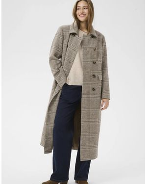 Cream Georg Coat - Grey
