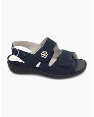 Waldläufer Ethel Ladies Sandal - Blue