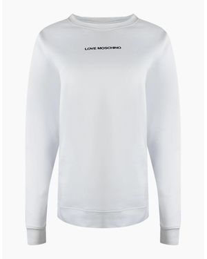 Love Moschino Small Logo Sweatshirt - White