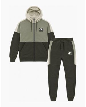 Nike Air Zip Through Tracksuit Full Set - Green