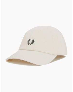 Fred Perry Pique Classic Cap - White