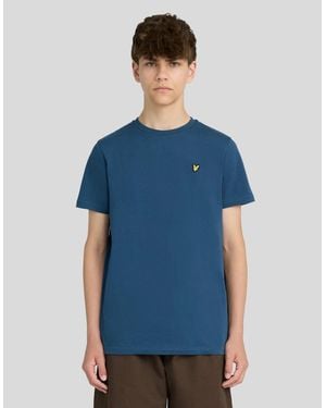 Lyle & Scott Cotton Crew Neck T-Shirt - Blue