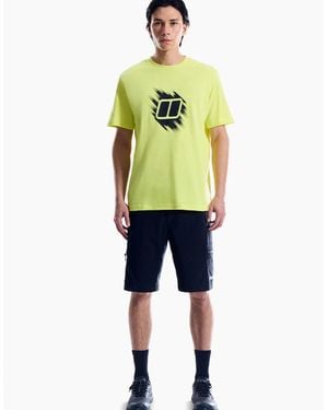 Berghaus Sketched Blocks Essential T-Shirt - Yellow