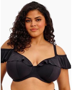 Elomi Es7282 Plain Sailing Plunge Bikini Top - Blue
