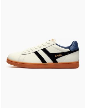 Gola Classics Equipe Ii Leather Trainers Moonlight - White