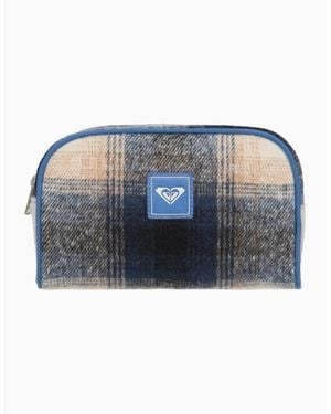 Roxy Golden Hour Flannel Pouch Wallet - Blue