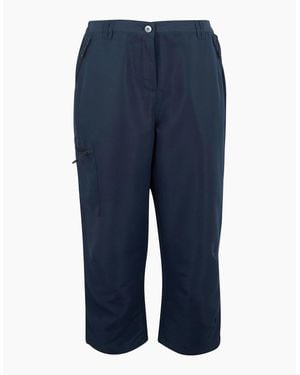 Regatta Ladies Chaska Iii Walking Capri Cropped Trousers - Blue