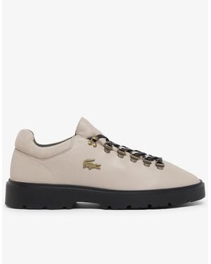 Lacoste Baseshot Winter Leather Trainers - Brown