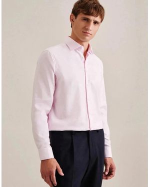 Seidensticker Regular Fit No Iron New Kent Structured Business Shirt - White
