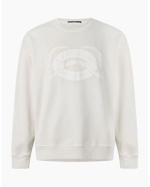 C.P. Company Logo Crew Sweat - White