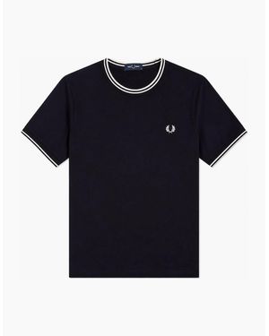 Fred Perry Twin Tipped T-Shirt - Blue