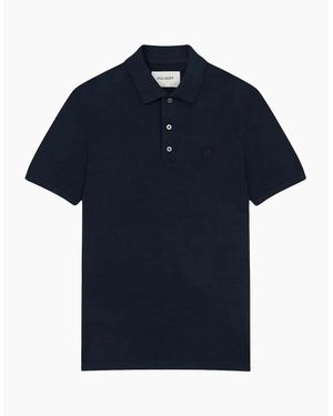 Lyle & Scott Lyle & Scott Tonal Eagle Polo Shirt - Blue