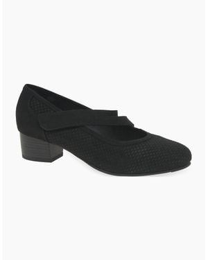 Softline Elizabeth Mary Jane Court Shoes - Black